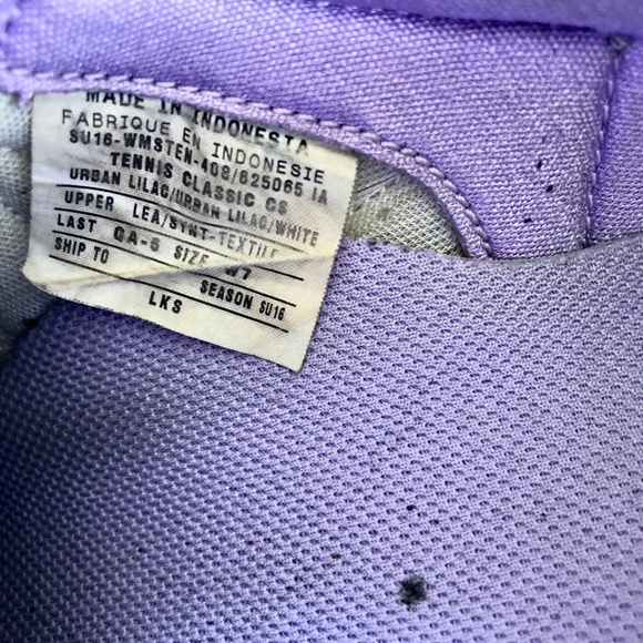 Nike Sample Classic CS Tennis Shoes Floral Roses Lilac Color - Picture 7 of 7